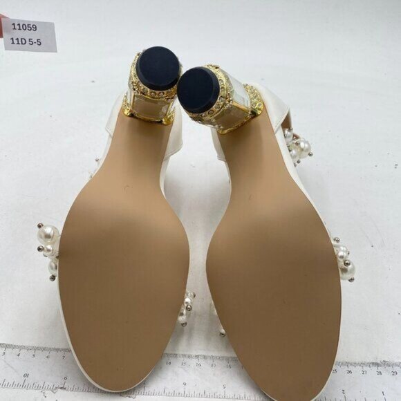 FSJ Women Open Toe Stylish Sandal Ankle Strap Chunky Block High Thick Heels - Picture 7 of 8